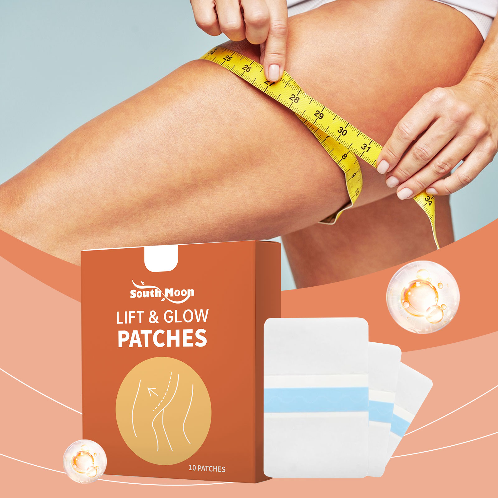 Invisible Leg Sticker for Cellulite Improvement Thigh Lifting Sweatproof Skin Firming Tape