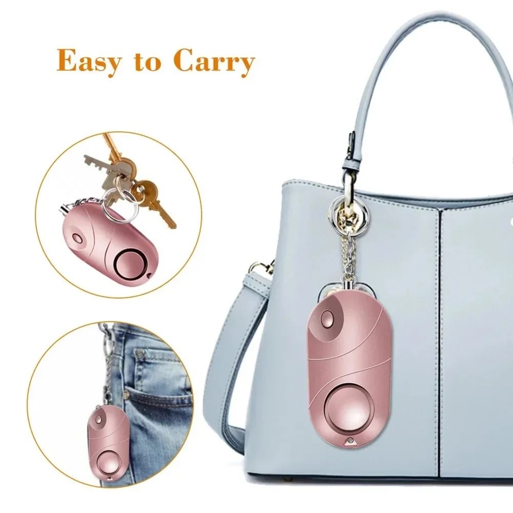 Personal Emergency Defense Alarm with Safe Sound Security Keychain and LED Flashlight for Women and Kids