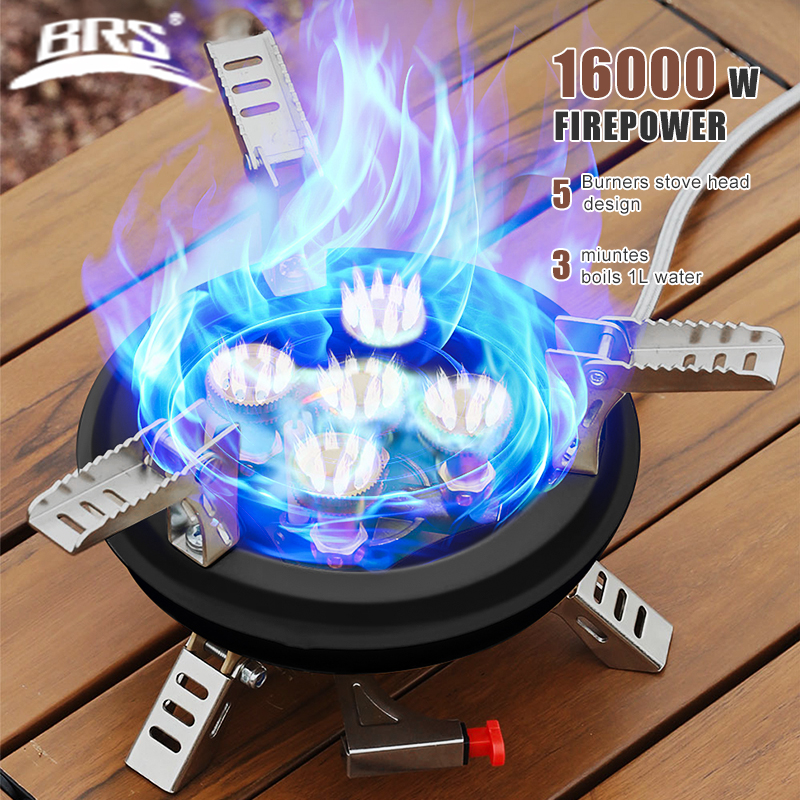 Portable Camping Gas Stove High-Pressure Propane Butane Burner with Piezo Ignition for Outdoor Adventures
