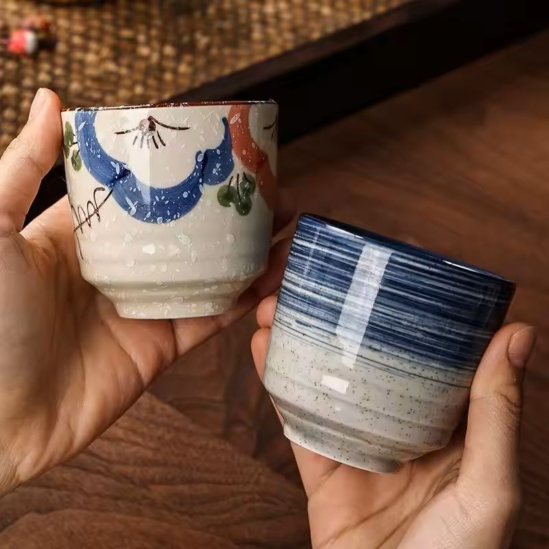 Japanese Style Hand-Painted Ceramic Tea Cup