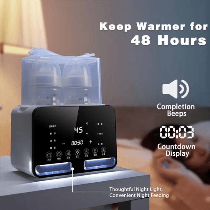 Smart Baby Bottle Warmer & Sterilizer with Precise Temperature Control