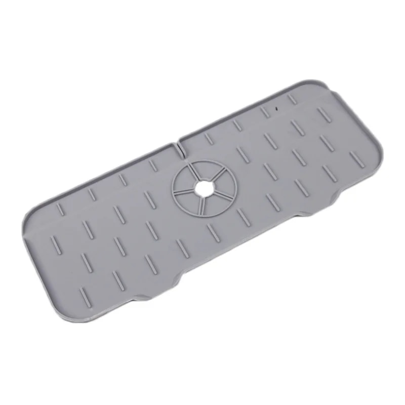 Silicone Splash Pad for Kitchen Sink: Quick Dry Tray & Drainage Protector