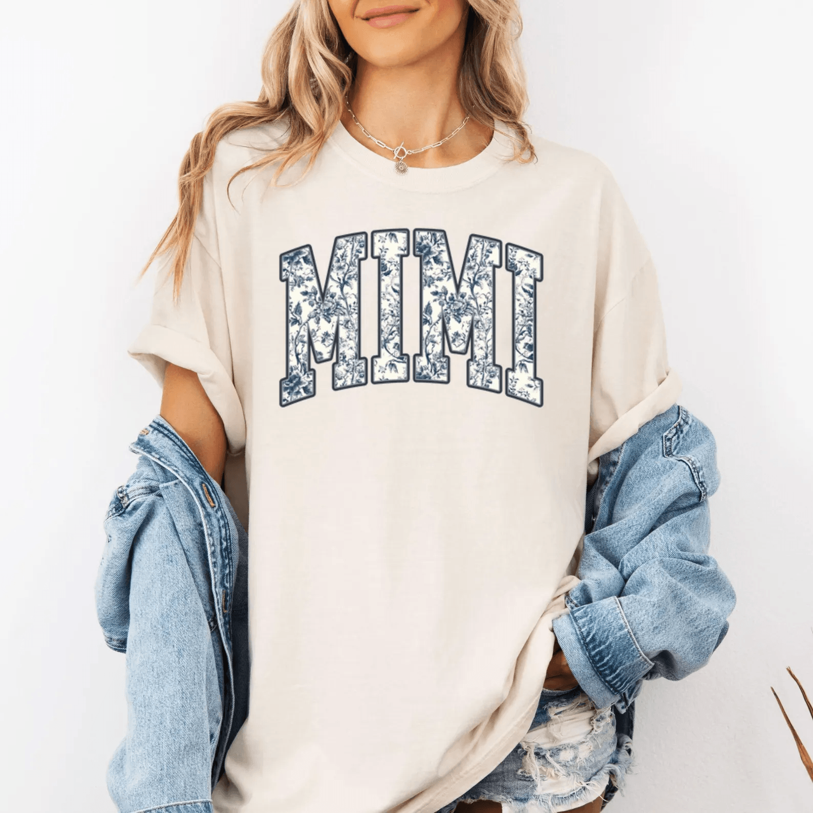 Floral Mimi Shirt Comfort Colors Chinoiserie Grandma Tee Vintage Toile De Jouy Mimi Gift