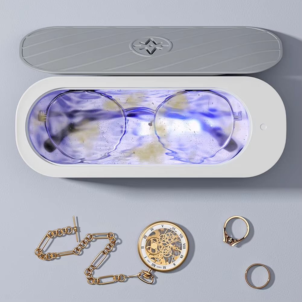UltraClean Sonic Jewelry & Glasses Washer – USB Rechargeable High-Frequency Vibration Cleaner