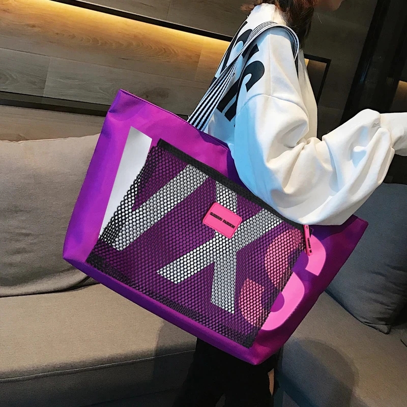 Waterproof Large Capacity Beach Tote Bag for Women Travel Shopping Shoulder Bag