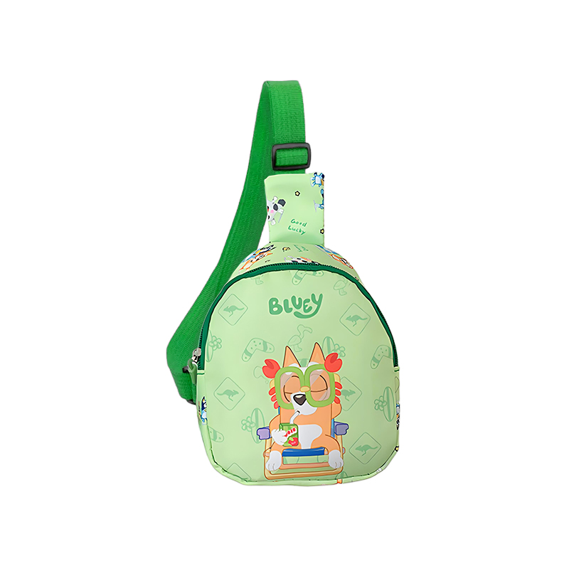 Children Bluey and Bingo Anime Backpack, Cartoon Figure Messenger Bag, Birthday Gift Shoulder Bag