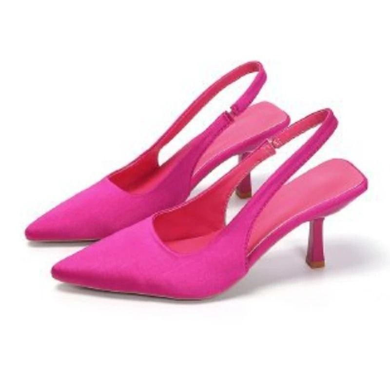 Luxury Pointed Toe Stiletto Heels Shallow Cut Party and Wedding Pumps