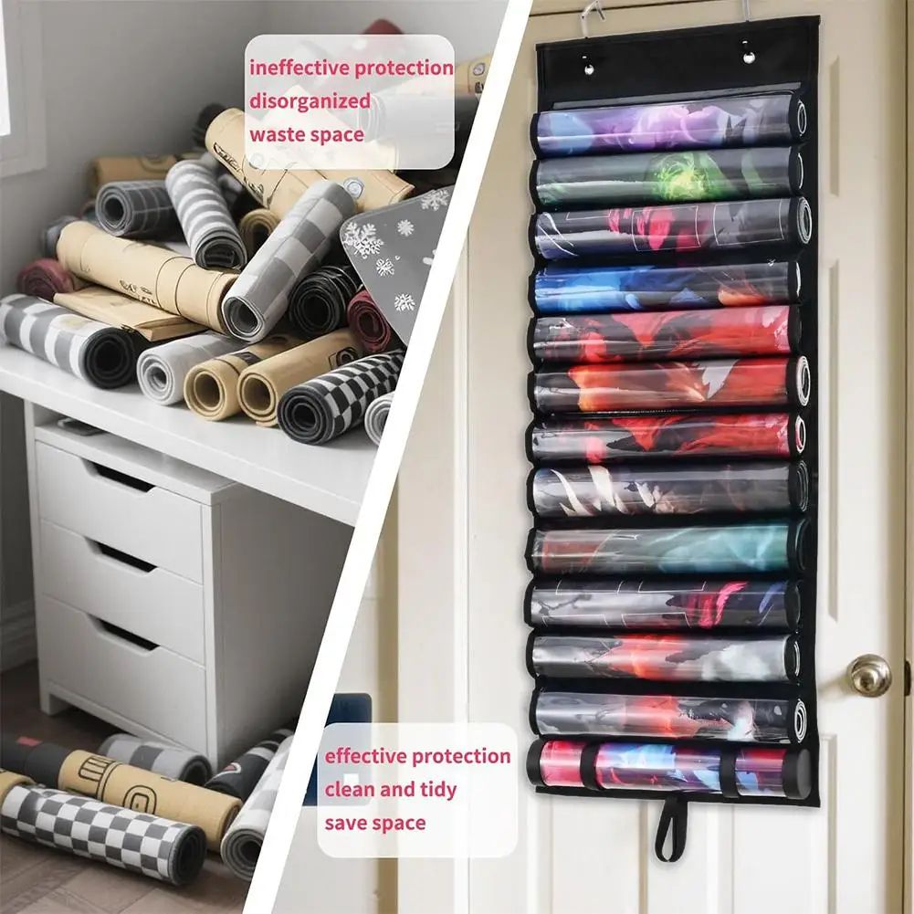 Playmat Storage Bag Hanging Organizer With Hooks