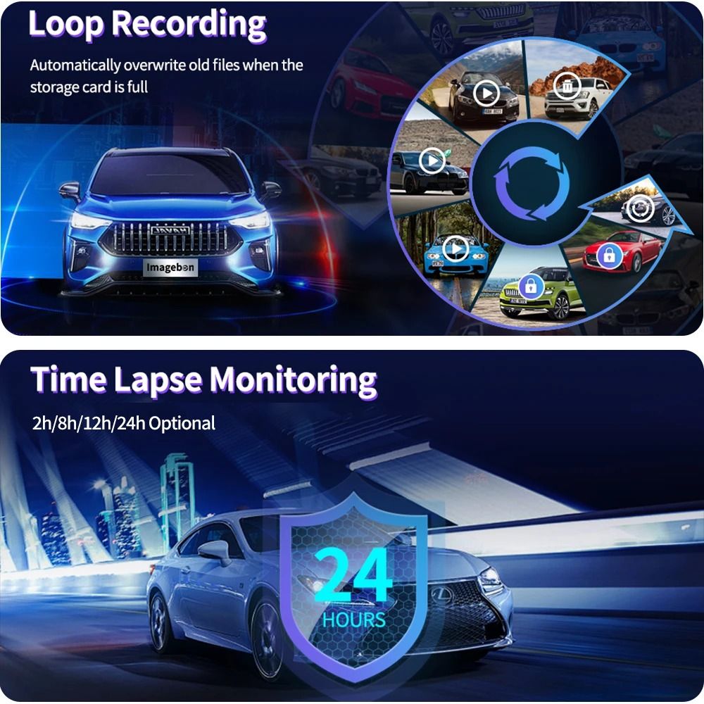 11.4 inch 4K Dash Cam with Wireless CarPlay and Android Auto
