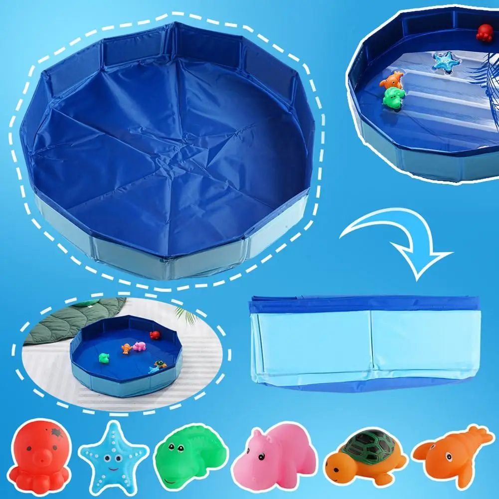 Foldable Pet Bathing Tub Pool
