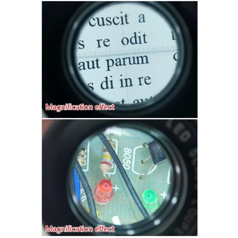 10X Handheld Magnifying Loupe with Scale