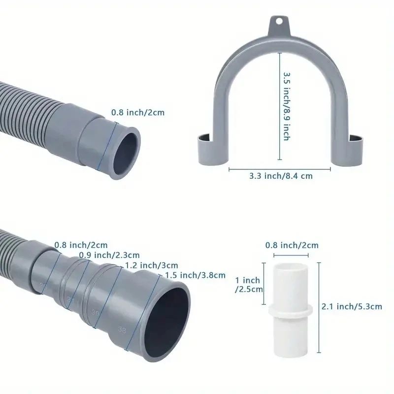 Flexible Washing Machine Drain Hose Extension