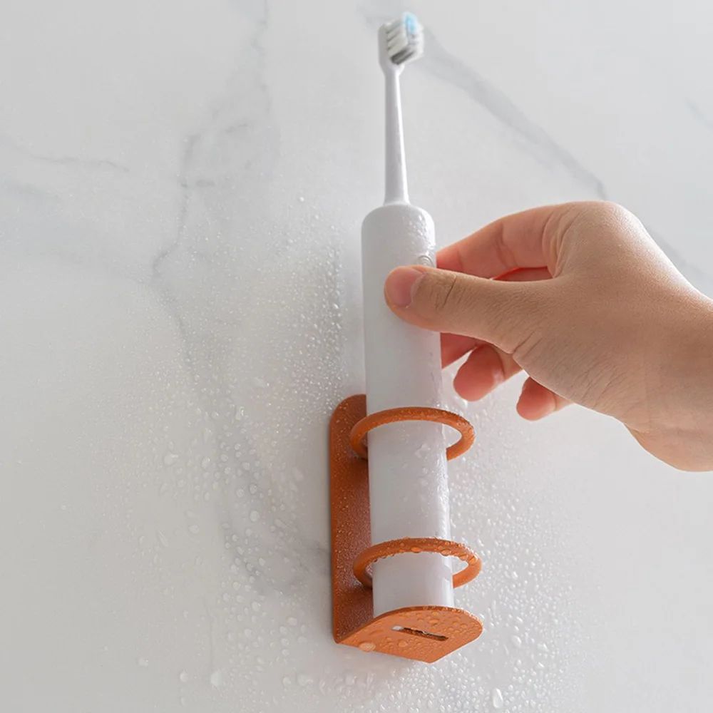 Wall Mounted Metal Toothbrush Holder No Drill Bathroom Rack