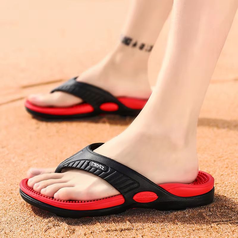 AirFlex Men's Massage EVA Beach Flip Flops Breathable Summer Sandals