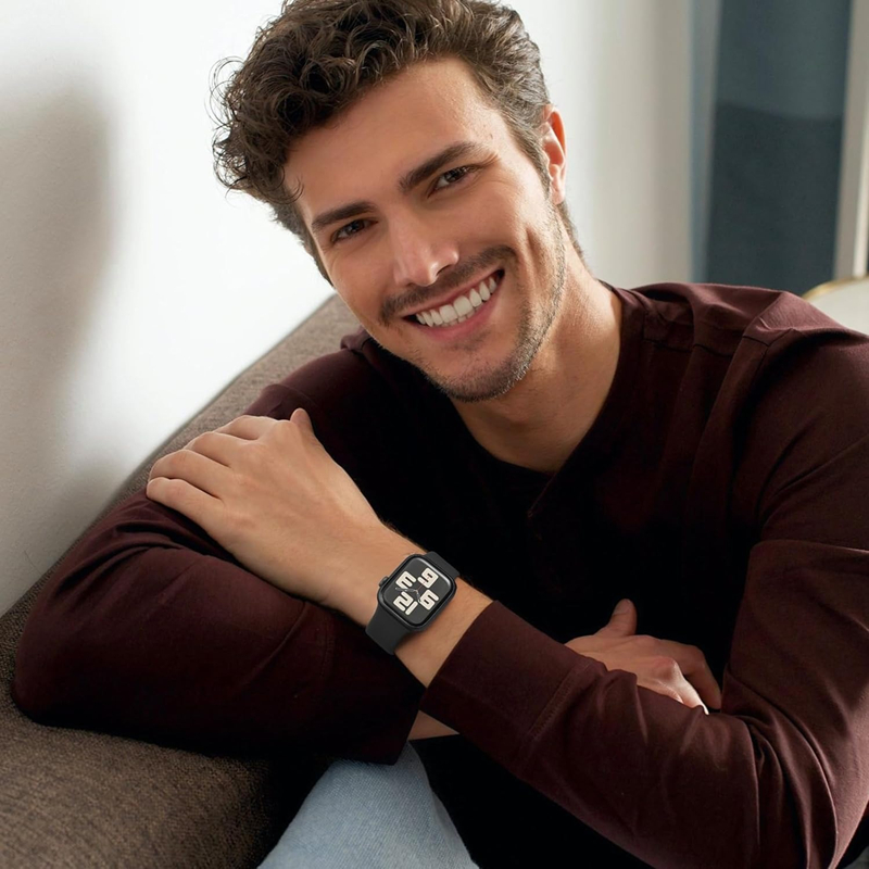 Apple Watch Silicone Sport Band, Compatible with Series & Ultr