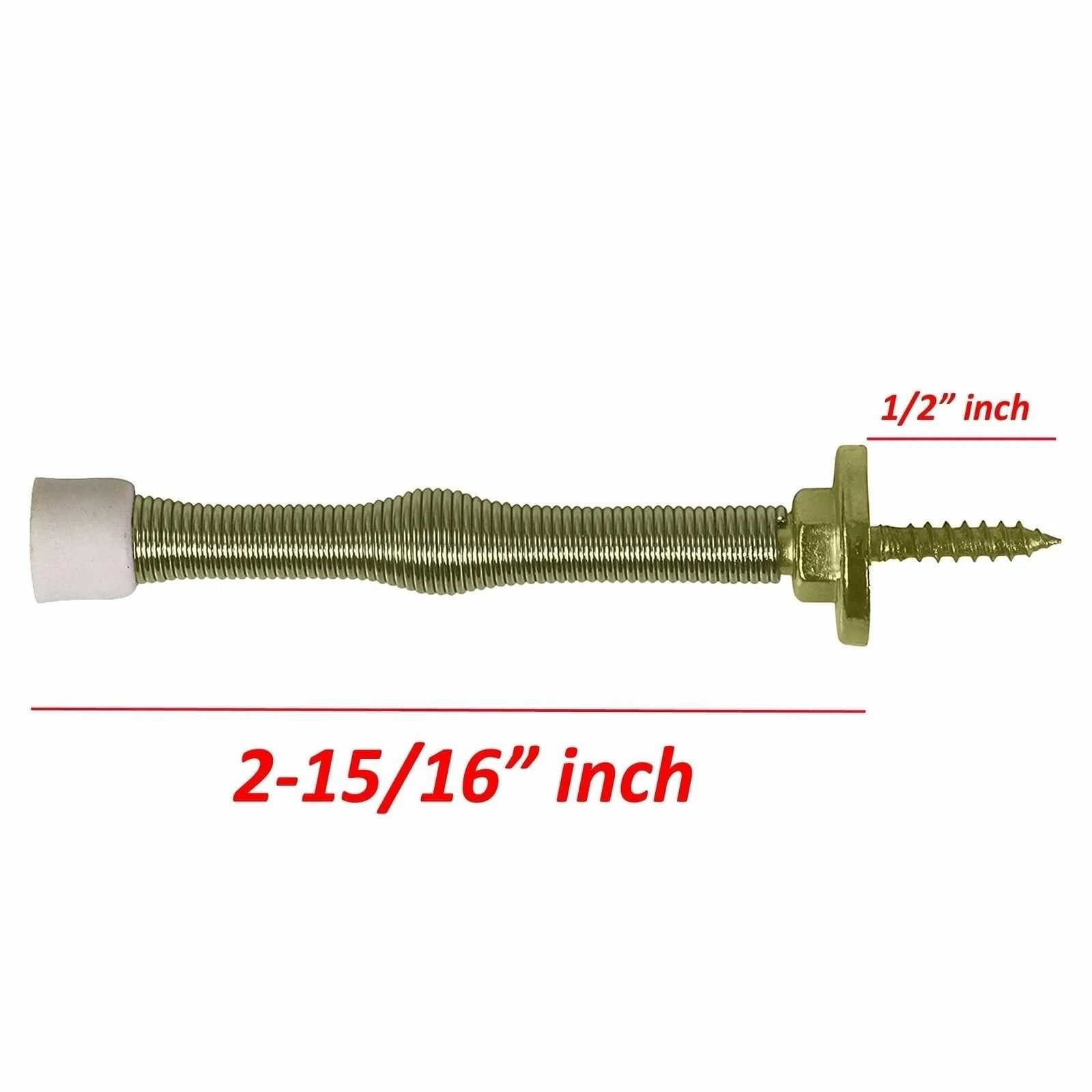 Brass Spring Door Stopper Durable Door Stop Spring Wall Protector
