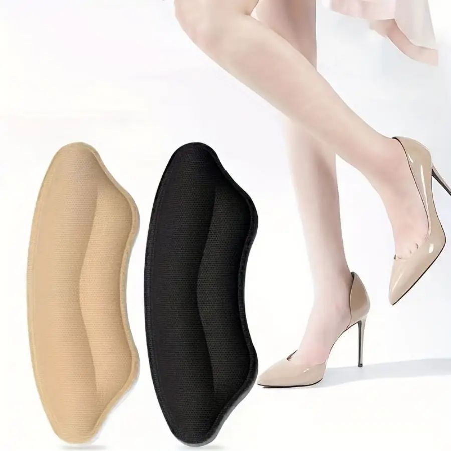 8-Pack Heel Pads for Too Big Shoes Self-Adhesive Heel Protectors & Inserts to Prevent Heel Slippage, Improve Shoe Fit