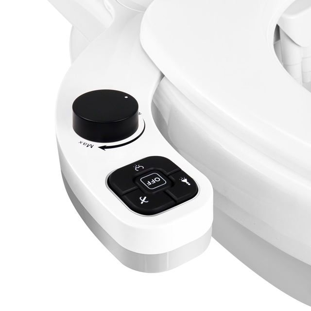 SAMODRA Ultra-Thin Bidet Toilet Seat Attachment – 3-Function Hygienic Wash with Dual Nozzles