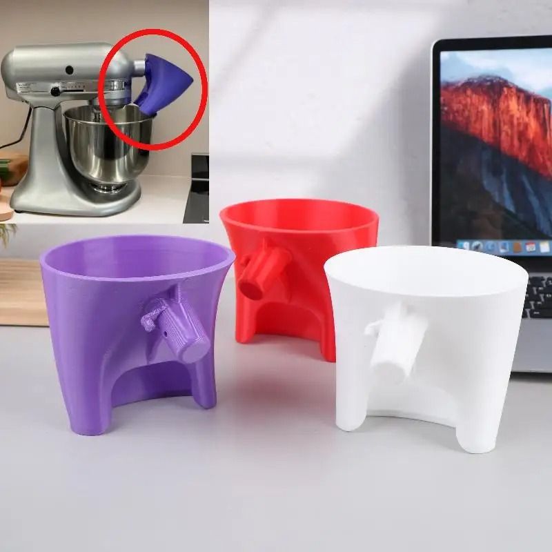 Plastic Flour Funnel Attachment for Kitchen Aid Artisan KSM150