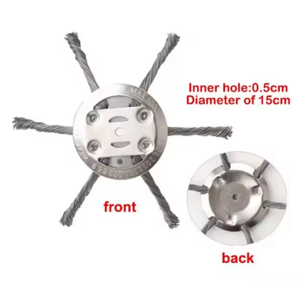 Steel Wire Wheel Weed Brush Trimmer Head