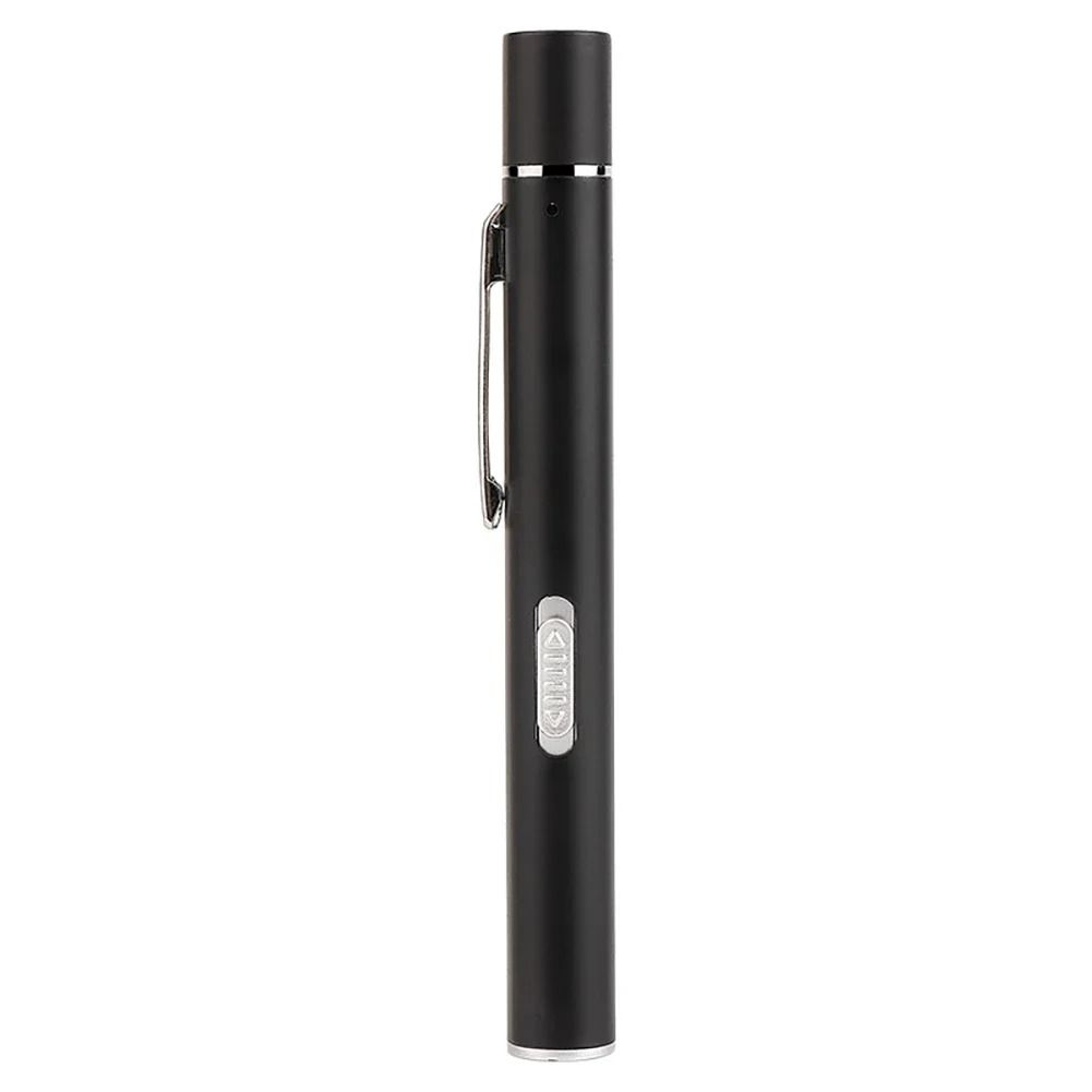 USB Rechargeable Medical Pen Light with Stainless Steel Clip Nursing Flashlight