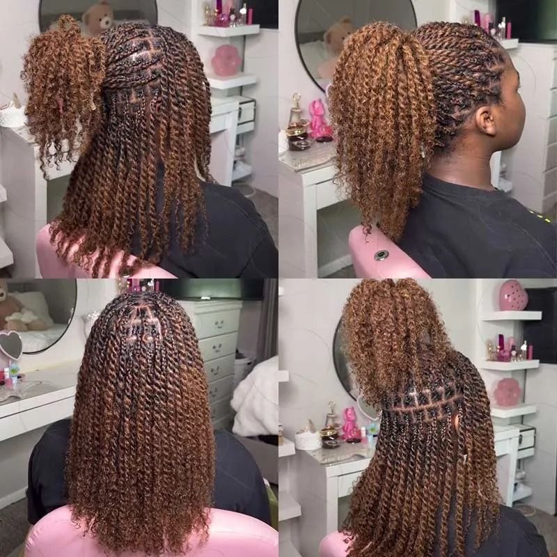 Ultra Texture Kinky Curly Mini Twist Hair