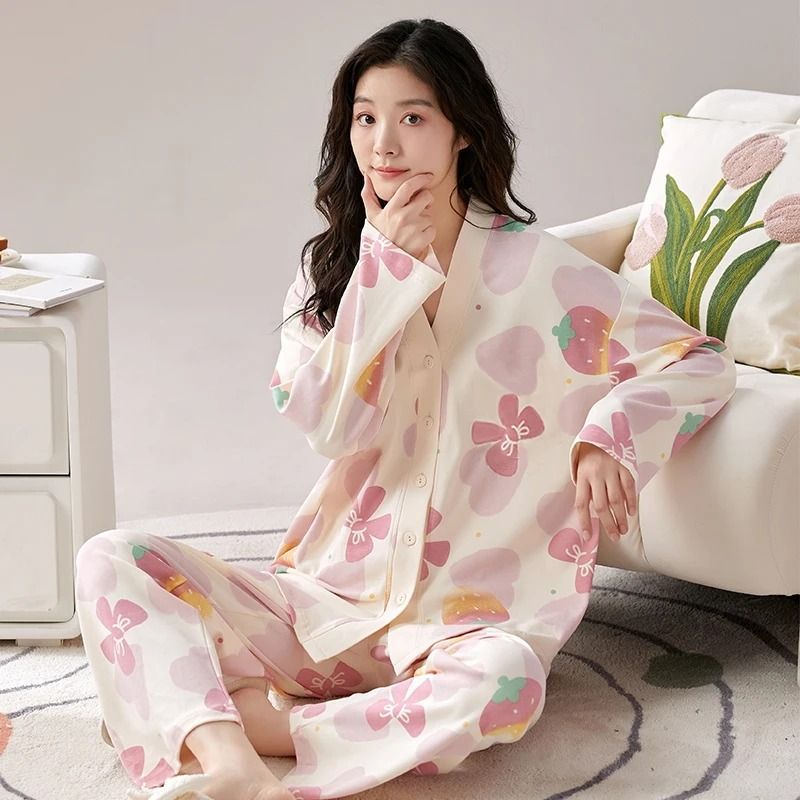 Y2K Cartoon Pajama Set – Fresh Style Spring/Fall Homewear