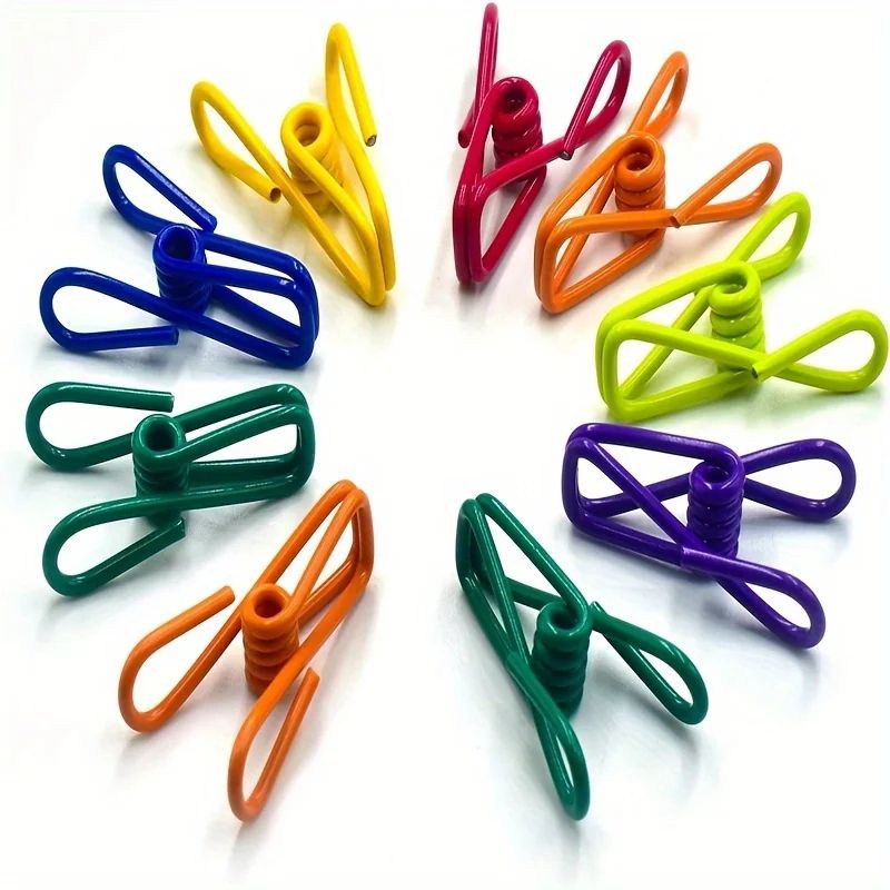 PVC Coated Metal Chip Clip Set