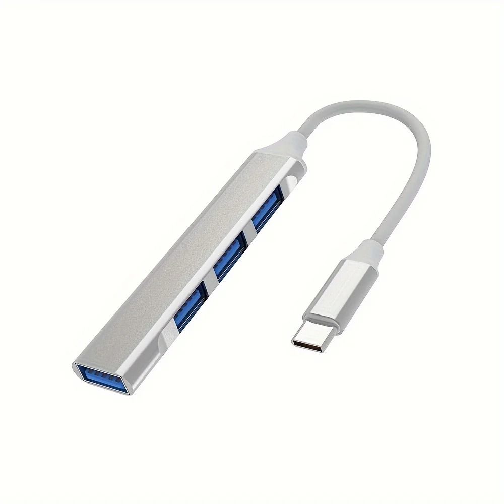 4 Port USB C Hub Multi Splitter OTG Adapter for Laptop and PC