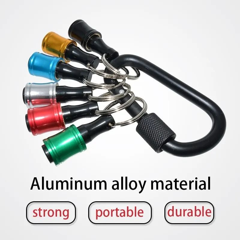 Quick Change Hex Shank Screwdriver Bit Holder Set Push to Unlock Aluminum Alloy 12 Piece Extension Bars