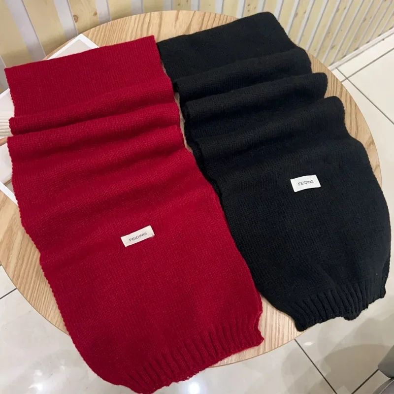 Unisex Winter Thermal Knitted Scarf