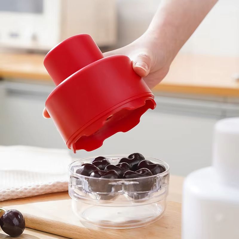Cherry and Olive Pitter Tool – Handheld Seed Remover and Fruit Corer for Kitchen Prep
