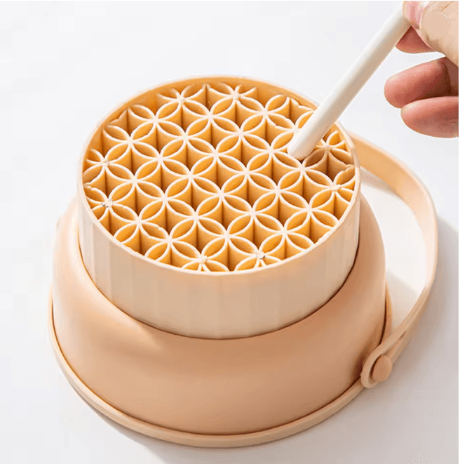 CleanPro Makeup Brush Cleaning Bowl And Drying Rack Set