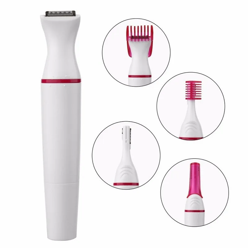 GlowSmooth Womens Electric Shaver Facial Hair Remover and Eyebrow Trimmer
