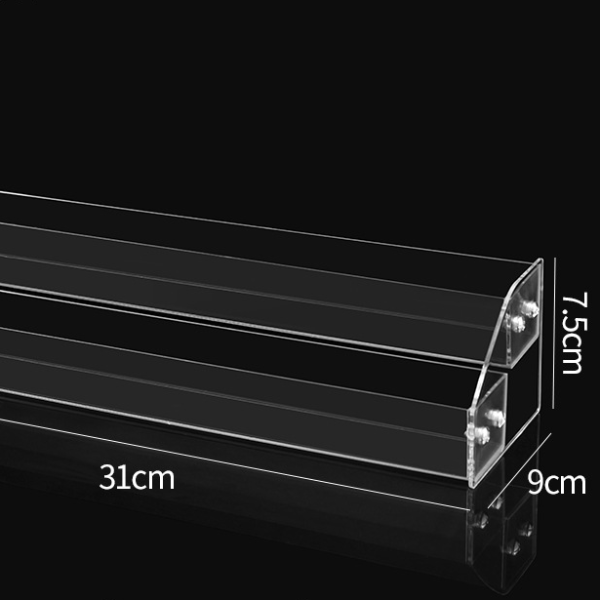 Clear Acrylic Nail Polish Gel Display Stand, Multi Layer Plastic Storage Rack with Drawer for Nail Salon and Home Use