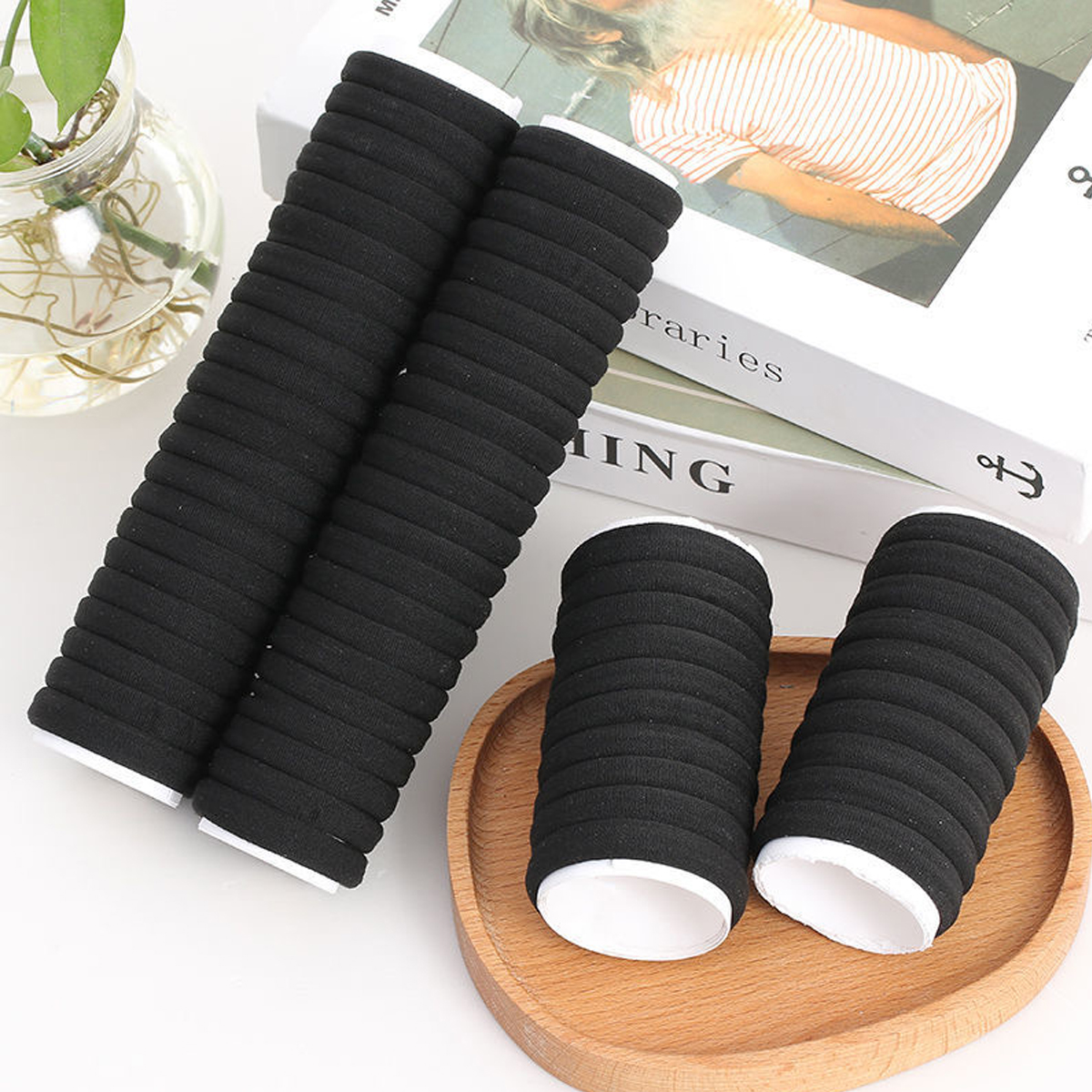 High-Elasticity Womens Hair Bands, Comfortable Rubber Hair Ties for All Hair Types