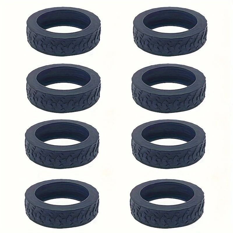 High Stability 8-Piece Silicone Luggage Wheel Covers and Industrial Grade Noise Reduction Hardware