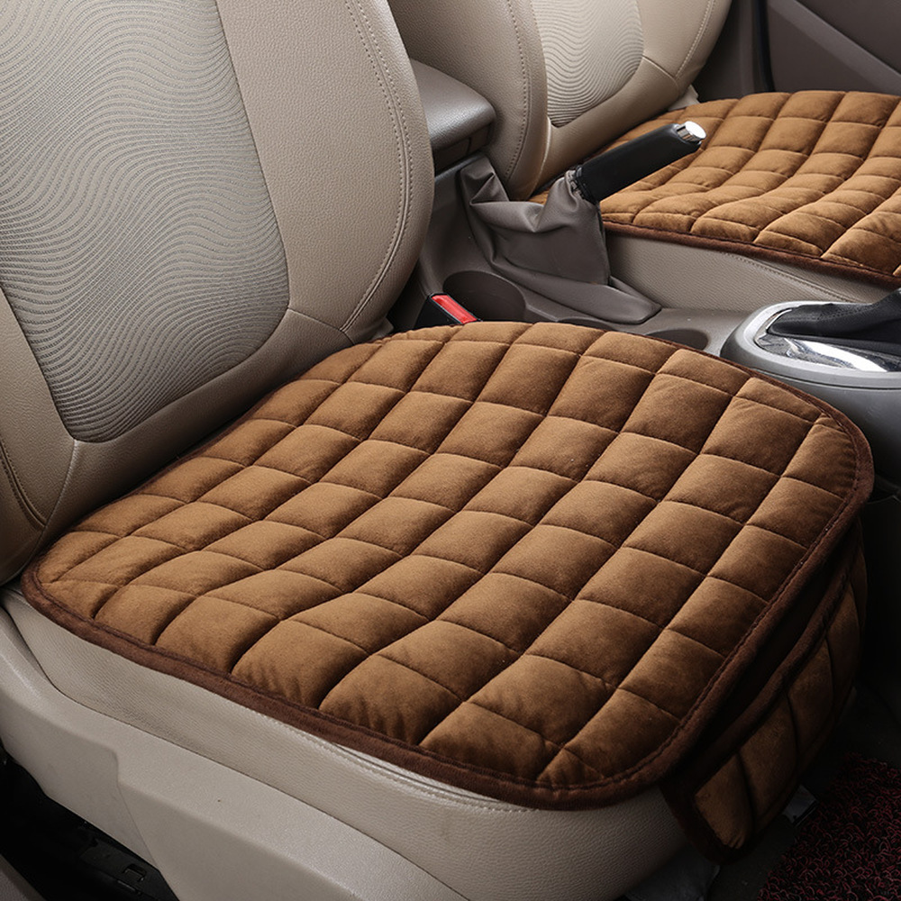 Universal Winter Warm Car Seat Cover Cushion, Anti-slip Front Chair Seat Protector, Breathable Car Seat Protector Pad