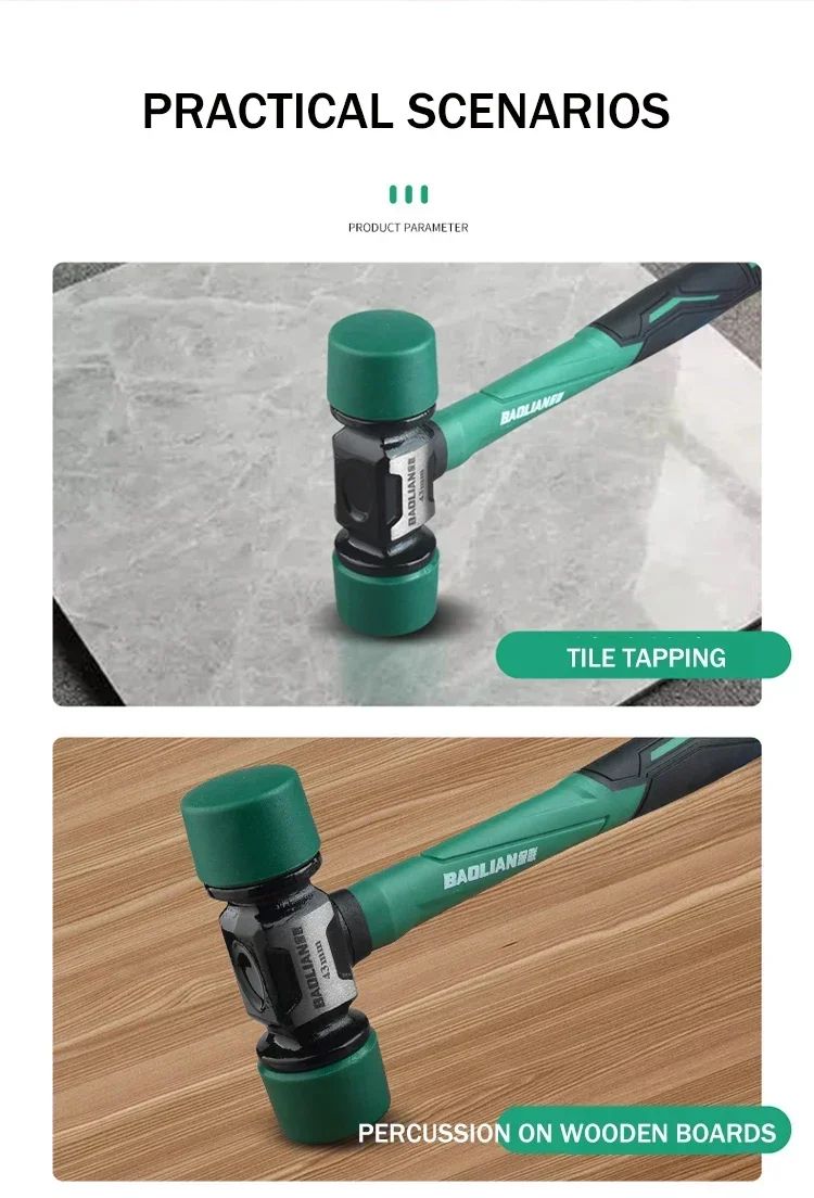 Multifunction Anti Vibration Rubber Hammer