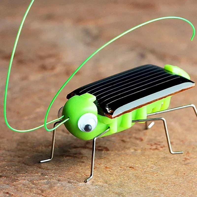 Solar Powered Grasshopper Toy STEM Science Kit for Kids Educational Moving Insect Toy