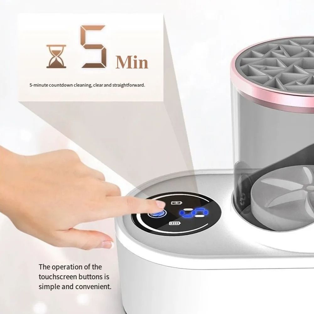 Electric Makeup Brush Cleaner and Dryer USB Rechargeable