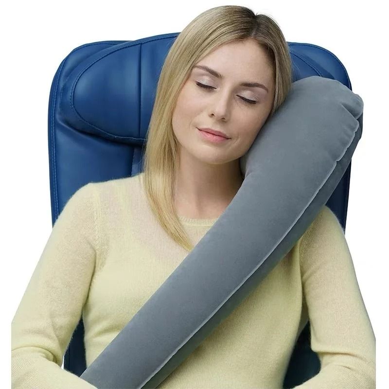 Inflatable Travel Pillow for Car Plane and Train Side Sleeping