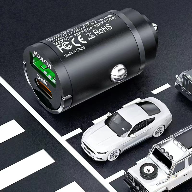 USB Type C Car Phone Charger, Fast Charging Lighter Adapter, Quick Charge for iPhone Xiaomi Samsung