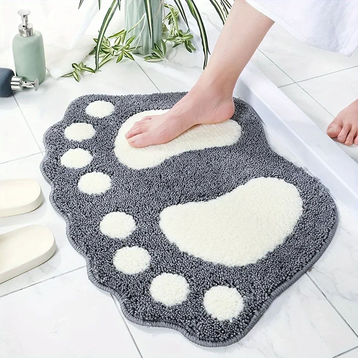15.75 x 23.62 in Quick-Dry Super Absorbent Non Slip Bath Mat – Soft Microfiber Bathroom Floor Rug