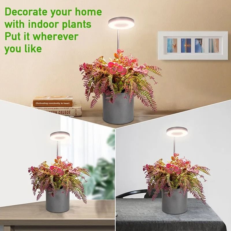 Full Spectrum Indoor Solar LED Grow Light with Four Gear Dimming and Telescopic Floor Stand