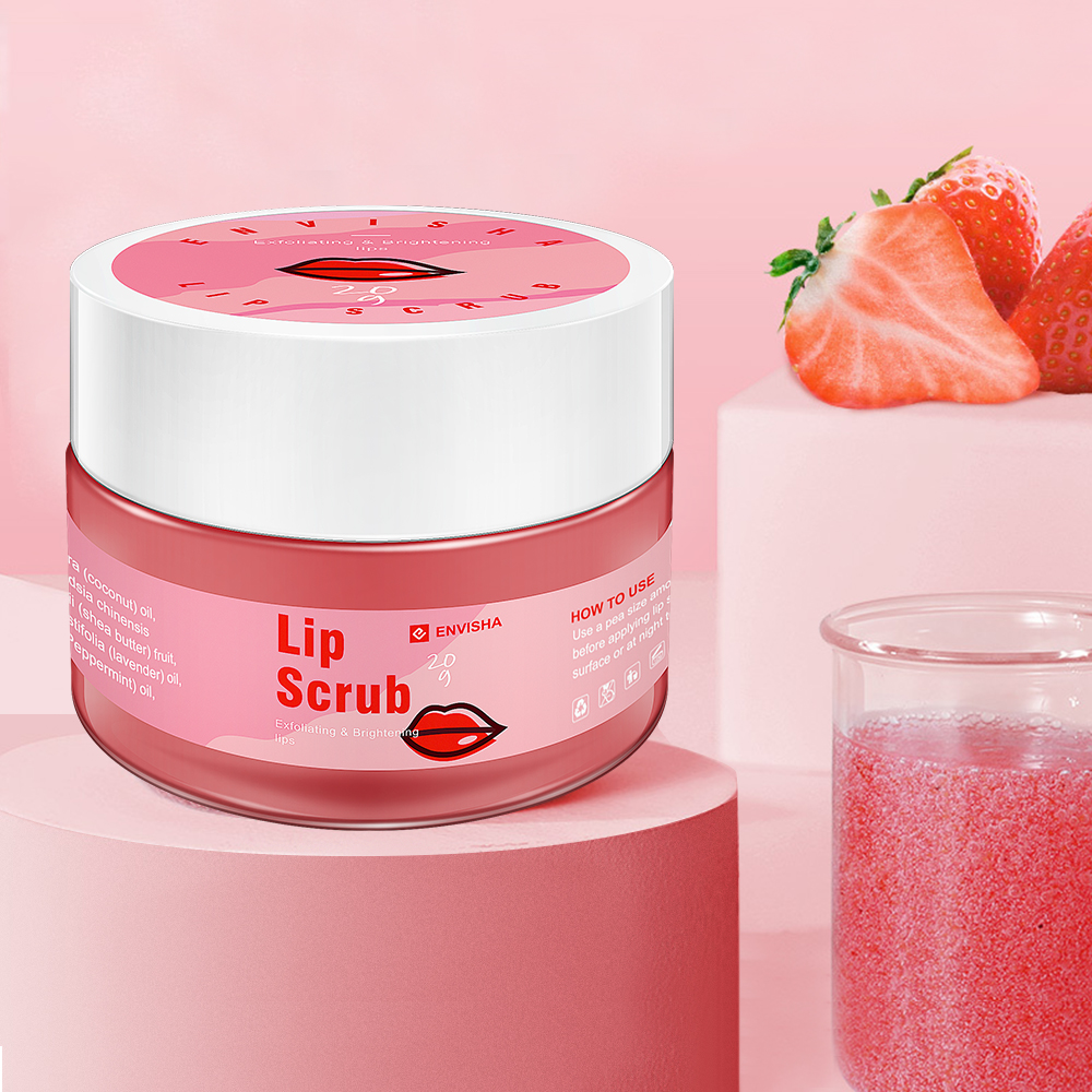 Moisturizing Sugar Lip Scrub Cream Exfoliating, Organic Mint Lip Care, Face Skin Care Nourish Smooth Beauty Treatment