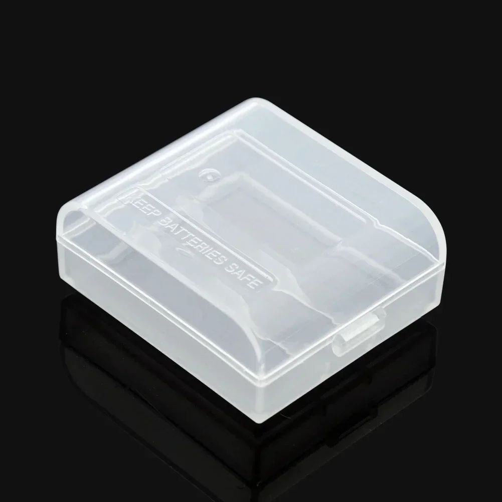 Transparent 2 Slot Battery Storage Case Box
