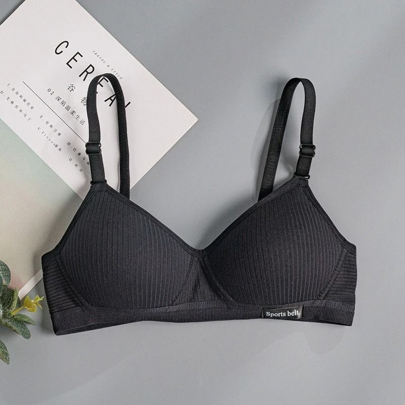 FallSweet Cotton Wireless Bra | Seamless V-Shaped Gathering Underwear