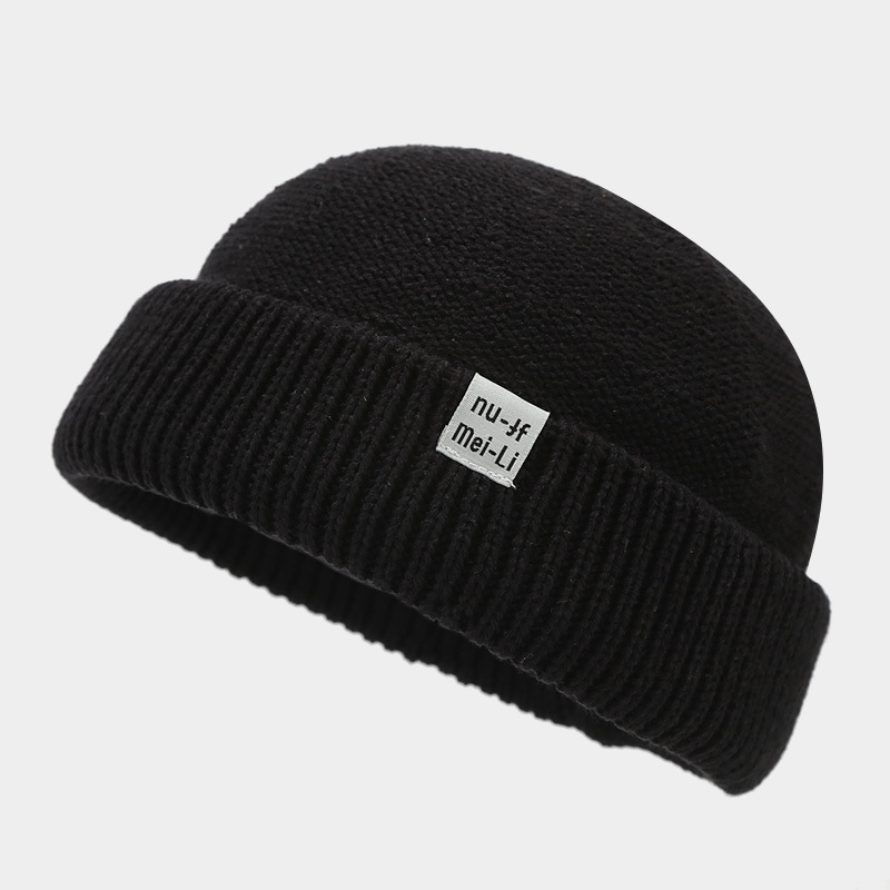 Skullcap Autumn Women Winter, Fisherman Beanies Hat, Hip Hop Knitted Hat