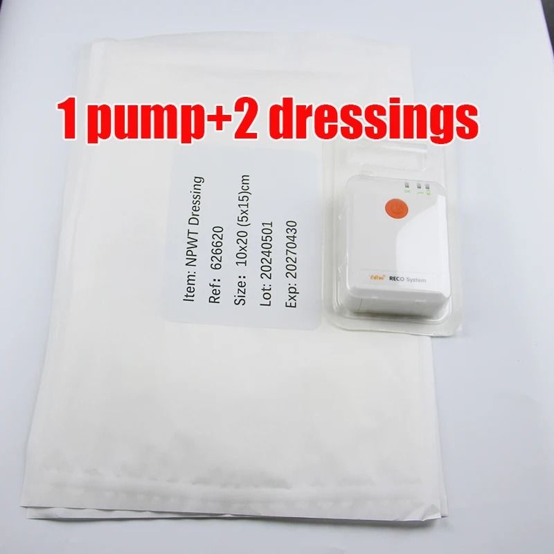 Negative Pressure Wound Therapy Device with Dressing Kit
